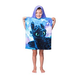Jerry Fabrics Dragons Bath Poncho Hooded Bath Towel Beach Towel 50 x 80 cm