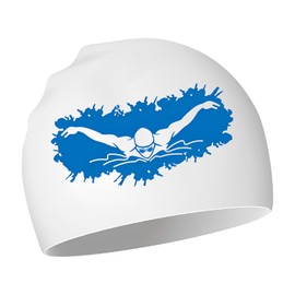 Badekappe Silikon Schwimmkappe Anti-Rutsch Bademütze Damen Herren Erwachsene Jugendliche Bademütze Silikon wasserdichte Schwimmhaube Badehaube für Langes und Kurzes Haar