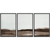 SIGNWIN Framed Canvas Print Wall Art Set Brown Minimal Desert