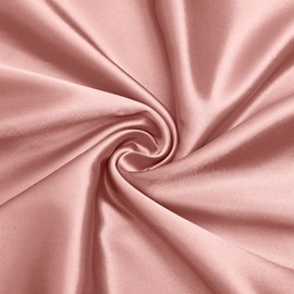 VACVELT Satin Fabric by The Yard, 60 Inch Wide Rose Gold Satin Fabric Shiny & Soft Cloth Fabric, Silky Satin Fabric for Bridal Dress, Wedding Decorations, Crafts, Sewing, Draping (2 Yards)