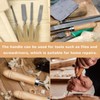 Pack of 12 File Handles, Wooden Handle, File Handle, Wood