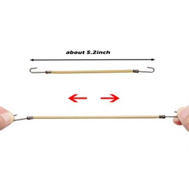 Mini Skater 15 Pcs Elastic Clips Ponytail Hooks Hair Accessories Rubber Hair Bands with Hook Ponytail Holder(black, beige and brown)