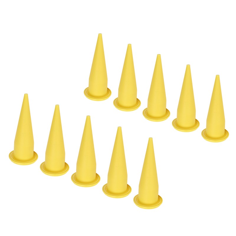50Pcs Caulk Cone Nozzle PE Plastic Fine Tip Reusable Caulking
