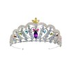 ZECAA Crystal Princess Tiara Crown For Woman, Multi-Gemstone Tiara Crown