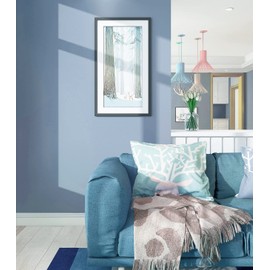 Safiyya 393"x17.7" Grey Blue Peel and Stick Wallpaper Blue Contact Paper Decorative Peel and Stick Wall Paper Removable Self Adhesive Wallpaper Vinyl Rolls for Wall