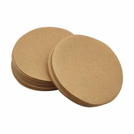 CENSIVI 400 Pcs Coffee Filter Paper - 64mm/2.5inch Round Paper Filters Unbleached Paper Filters Natural Paper Disposable Replacement Coffee Filters Papers