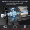 Electric Weed Wacker with Wheel, 21V Cordless Weed Eater with