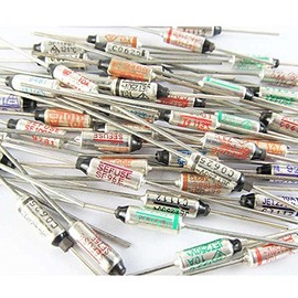 MASUNN Pack of 10 AC 250V 10A Tf Thermal Fuse 133/142/157/172/184/192/216/227/240°C - [I] 240°C