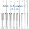 Straw Cleaner Brush Set, 10 Pack Stainless Steel Pipe Cleaners,