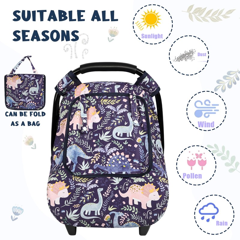 Pea Pod Winter Baby Car Seat Cover for Newborn, Warm
