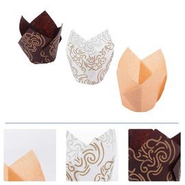 MILISTEN 150 Piezas Forros para Hornear Muffins Tazas de Cupcakes de Tulipán Envoltorios de Cupcakes Tazas para Hornear Envoltorios de Muffins para Fiestas de Cumpleaños Bodas Baby Showers