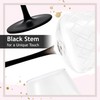 MIAMIO Premium Crystal Wine Glasses, Set of 4 with Black