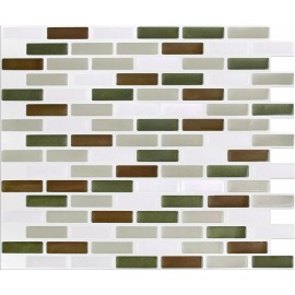 PEEL&IMPRESS Peel and Impress Easy DIY Peel and Stick Adhesive Backsplash Tiles 055792240981