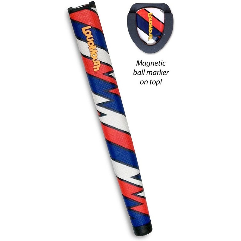 Loudmouth Captain Thunderbolt USA Jumbo Pistol Putter Golfgriffe