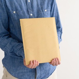 HEADS MKR-TBP2 Courier Bag with Tape, 9.4 (22 x 27.5 + 5 cm) Craft, 10 Sheets, Includes Cushion, Paper Bag, Delivery Bag, Plain