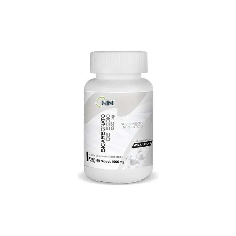 Bicarbonato De Sodio 1000mg 60capsulas 1g Nin