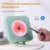 Yintiny Cute CD Player Bluetooth 5.0 AUX IN USB Portable Rechargeable - GREEN