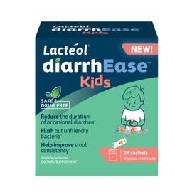 Lactéol diarrhEase Kids - a Safe, Drug Free and clinically Tested postbiotic Strain That Shortens The Duration of Occasional Diarrhea- Works Naturally with Your Child’s Body, 24 Count