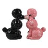 Ebros Gift Black And Pink Chien Canne Groomed High Fashion