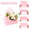 FYSUIMU 4Pcs Floral Envelope Box Empty Flower Stripe Paper Box