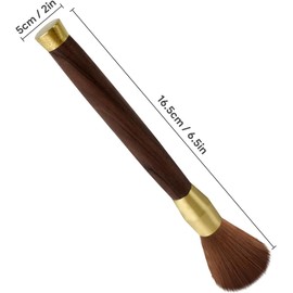 Barista Brush Coffee Cleaning Brush Coffee Brush Barista Accessories Brush for Cleaning Coffee Powder (2 Pack Dark Brown)