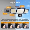 UME Solar Outdoor Lights 302 LED 3000LM, IP65 Waterproof Motion