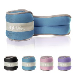 Ankle Wrist Weights A Pair of 10 Lbs for Women Men BeatBoost Arm Leg Weights Set with Adjustable Straps for Walking Pilates Exercise Aerobics Cyan