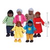 Hape Happy Family African American Dolls | Wooden Dollhouse Figures