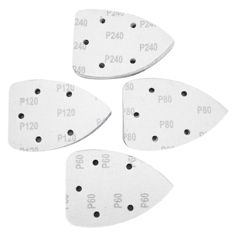 Juego de 40 Piezas de Papel de Lija Triangular 5.5