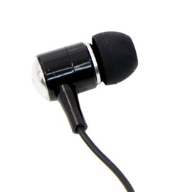 Easy to Listen to Stereo Audio Earphones, 9.8 ft (3 m), Black, Mix Stereo Audio and Listen to One Ear, Fits Tightly in Ear Holes, Plug Diameter: 0.1 inches (3.5 mm), Stereo Audio for TV, Radio, etc