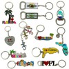 TSY TOOL 12 Pack of Florida State Keychain Metal Ring,