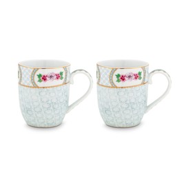 Pip Studio Set of 2 Small Cups Blushing Birds | White - 145 ml
