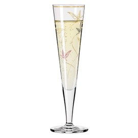 RITZENHOFF Goldnacht No. 17 1071017 Champagne Glass 200 ml Elegant Designer Piece with Real Gold Made in Germany