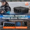 Heavy Duty Weatherproof Dry Box Case with Pre-cut Foam Retractable