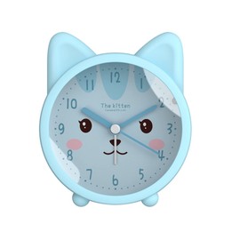 Danse Jupe 3" Cartoon Animal Alarm Clock Silicon Analog Silent Non Ticking Backlight Desk Clock
