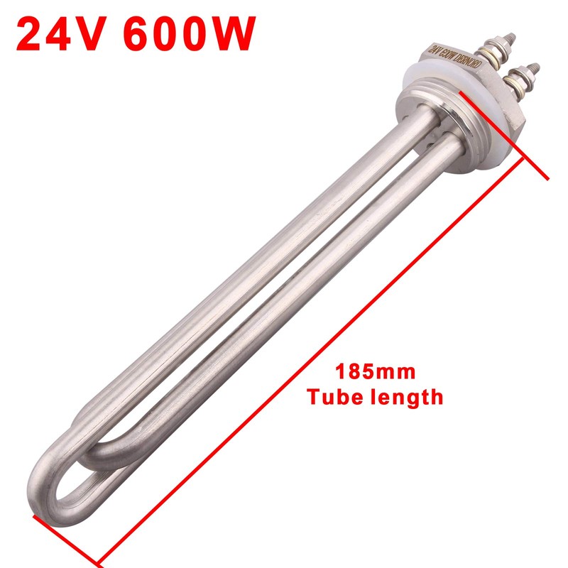 DERNORD 24V 600W DC Submersible Water Heater Element Stainless Steel