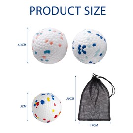 JTMKYO 3 Pieces Of Pet Balls, 1 Piece Of Mesh Bag, Dog Toy Ball, Indestructible Dog Toy, Bite-Resistant High-Bouncing Ball, Suitable For Dog Teeth Grinding Play Training