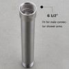 Brushed Nickel Shower Arm Extension, Female to Male 1/2 Inch