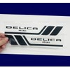 Mitsubishi Delica Fender Emblem Door Sticker Body Rear Side Glass