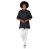 Betty Dain Classic Barber Jacket, Medium/Large, Black, 8 Ounce