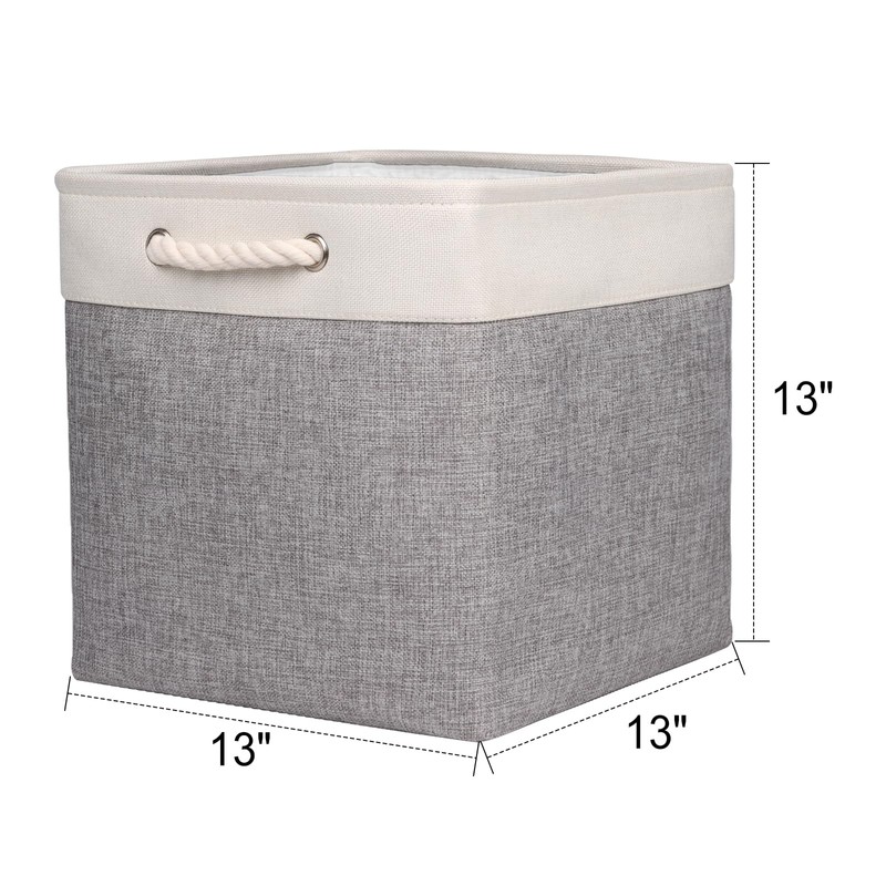 Univivi Foldable Storage Basket Fabric 13 inch Cube Storage Bins