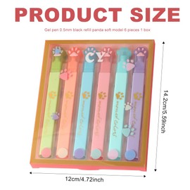 Valicaer 6 x Highlighters, Cute Cat Paw Highlighter, Pastel Highlighter Pen, Marked Pen, Text Marker Pens for Diary Planner, Schools, Offices, Students, Bible Marker for License Plate