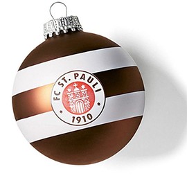 FC Pauli Logo Christmas Tree Decoration Set of 4