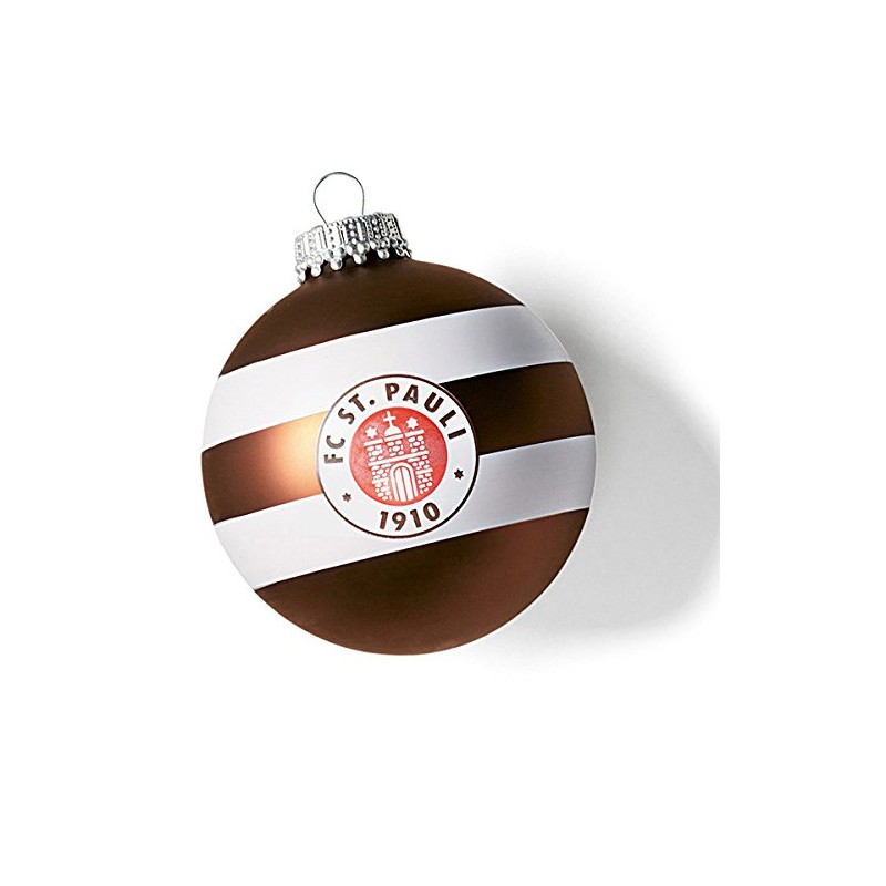 FC Pauli Logo Christmas Tree Decoration Set of 4