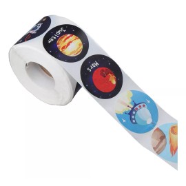 Deluxe 1000 Stickers Planetas Calcomanias Sistema Solar Cumpleaños