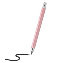 PATIKIL - 1 lápiz mecánico de 5,6 mm, soporte mecánico grande de metal automático con sacapuntas para grafito, dibujo, arte, bosquejo, carpintería, color rosa