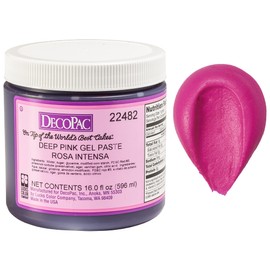 DecoPac Tulip Red Premium Paste Color 16oz Food Coloring For Baking. Colors Icing, Buttercream, Fondant. Made in USA