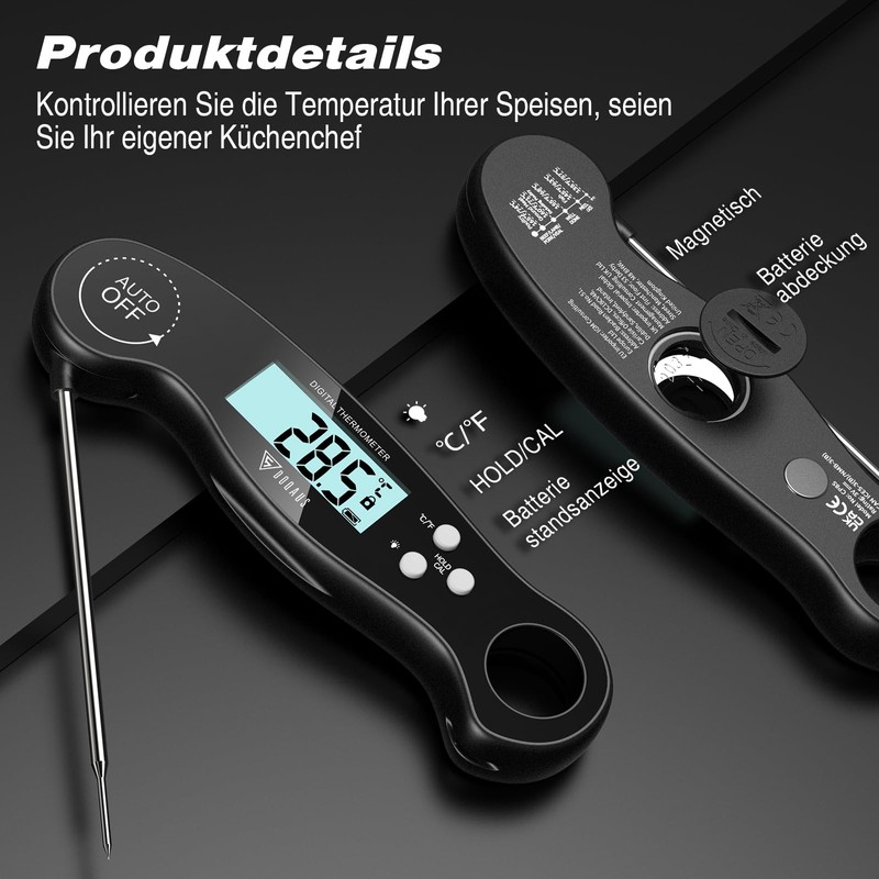 DOQAUS Meat Thermometer Grill Thermometer Kitchen Roasting Thermometer Kitchen Thermometer