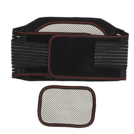 Thermal Lumbar Support for Lower Back Thicken Widened Removable Warm Comfortable Magnetic Thermal Lumbar Brace Belt L