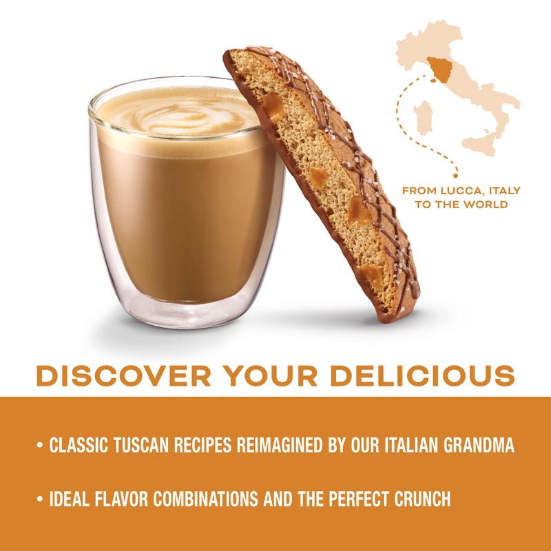 Nonni's Salted Caramel Biscotti Italian Cookies - 3 Boxes -